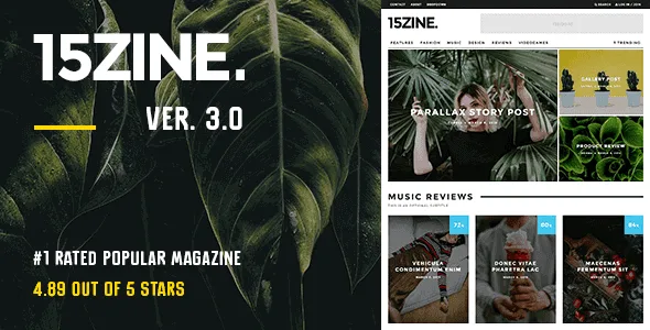15Zine – Hd Magazine Newspaper Wordpress Theme featured image