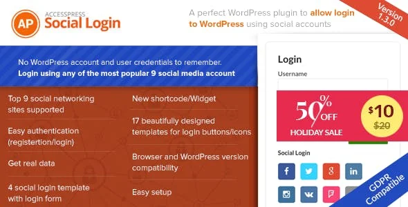AccessPress Social Login featured image