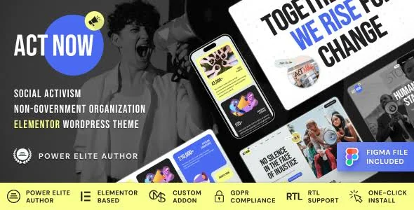 Act Now - Social Activism & NGO WordPress Theme featured image