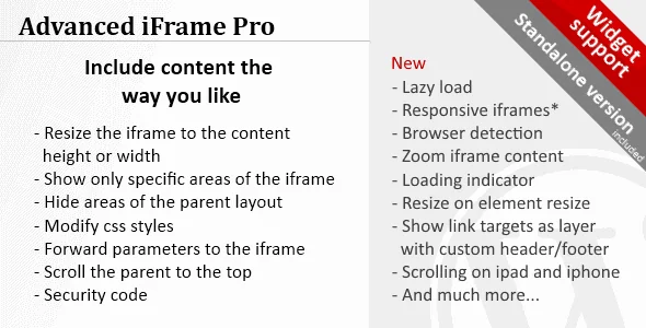 Advanced Iframe Pro featured image
