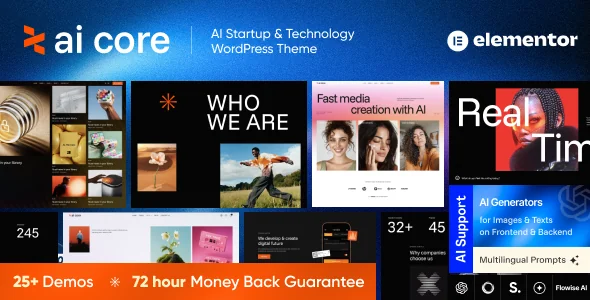 AI Core - AI Startup & Technology WordPress Theme featured image