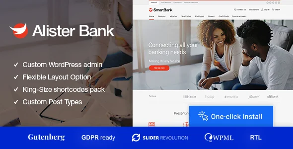Alister Bank - Credits & Banking Finance WordPress Theme featured image