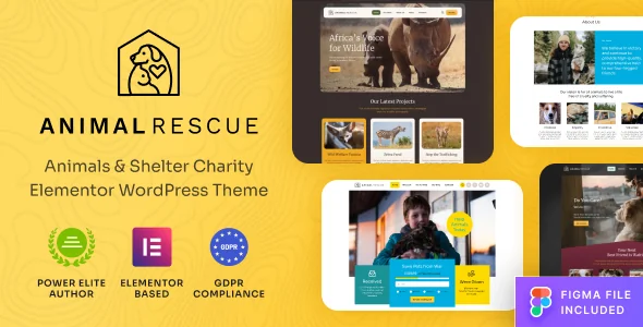 Animal Rescue - Shelter Charity WordPress Theme featured image