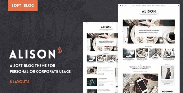 Anne Alison – Soft Personal Blog Theme featured image