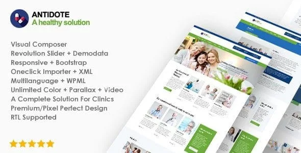Antidote - Health & Medical Wordpress Theme featured image
