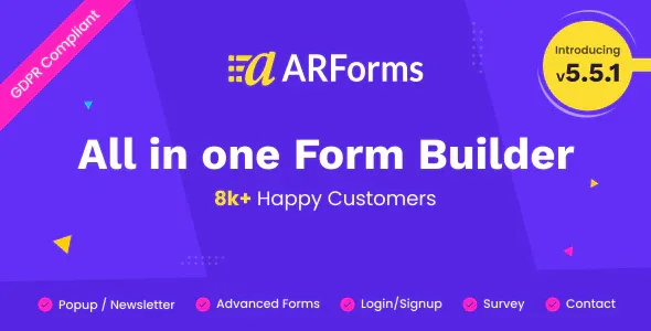 Arforms – Wordpress Form Builder Plugin featured image