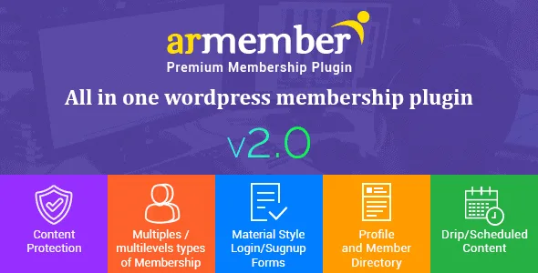 Armember – Wordpress Membership Plugin (addons included) featured image