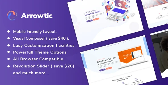 Arrowtic - Digital Marketing Agency WordPress Theme featured image