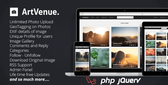 Artvenue – Image Sharing Community Script featured image