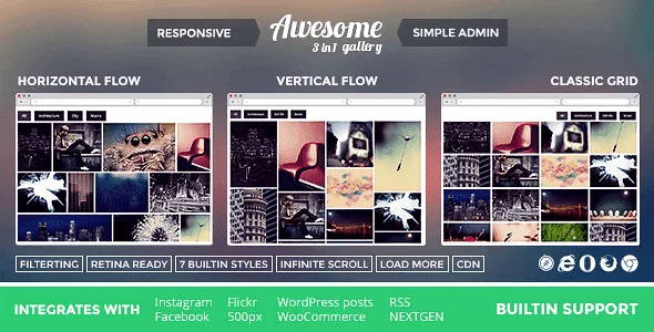 Awesome Gallery – Instagram Flickr Facebook Galleries On Your Site featured image