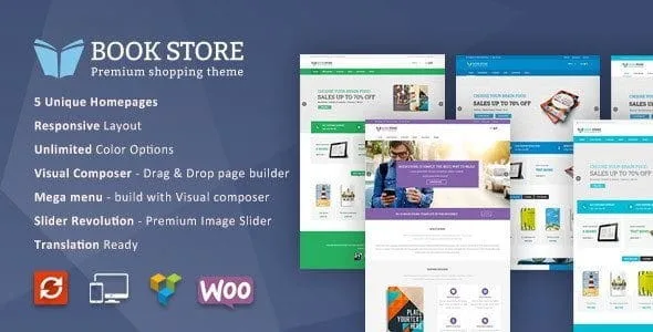 Book Store Wordpress Woocommerce Theme featured image