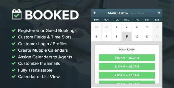 Booked – Appointment Booking For Wordpress featured image