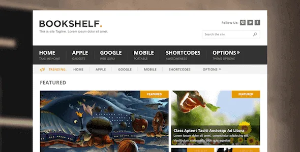 MyThemeShop - Bookshelf featured image