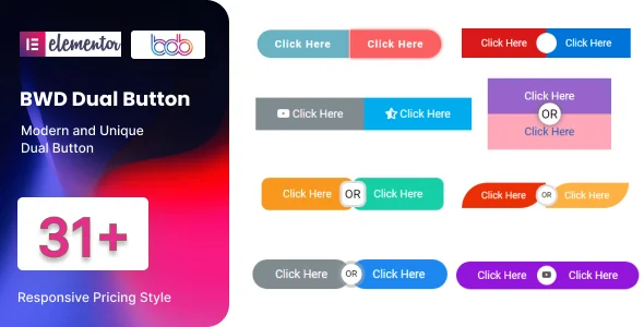 BWD Dual Button addon for elementor featured image