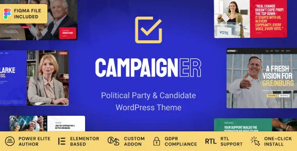 Campaigner - Political Candidate & Election WordPress Theme featured image