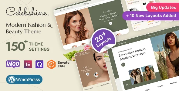 Celebshine - Multi-purpose WooCommerce Theme for Fashion & Beauty featured image