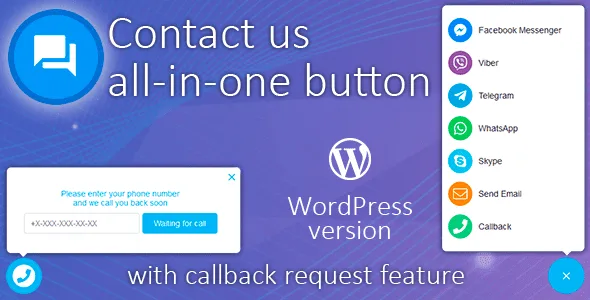 Contact us all-in-one button with callback request feature featured image