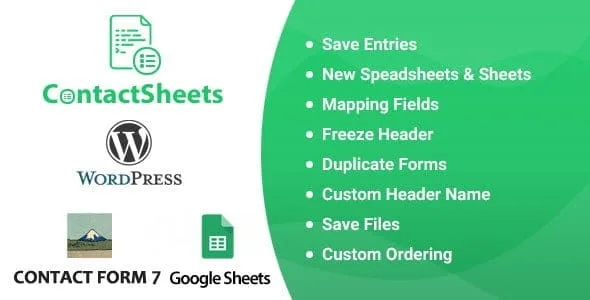Contact Form 7 Google Spreadsheet Addon featured image