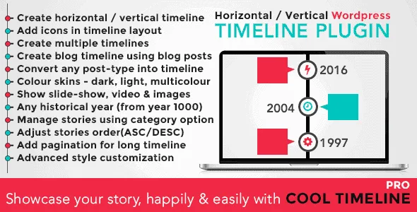 Cool Timeline Pro – Wordpress Timeline Plugin featured image
