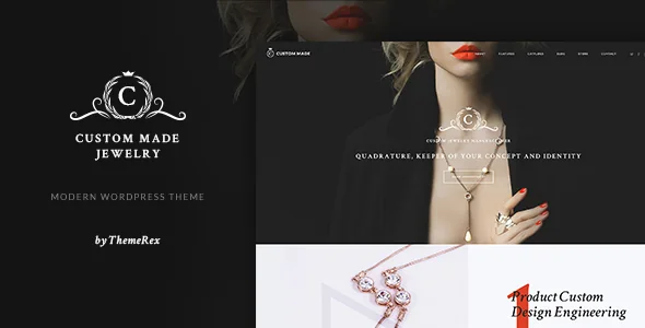 Custom Made | Jewelry Manufacturer and Store WordPress Theme featured image