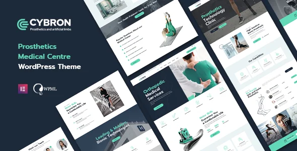 Cybron - Prosthetics Medical Center WordPress Theme featured image