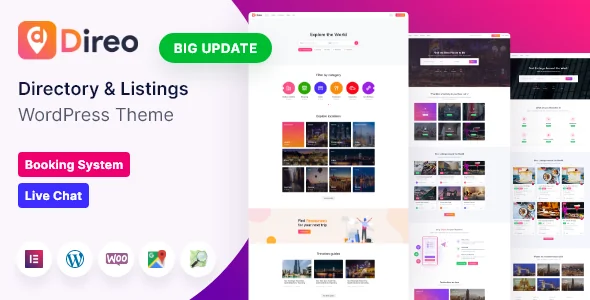 Direo - Directory & Listing WordPress Theme featured image