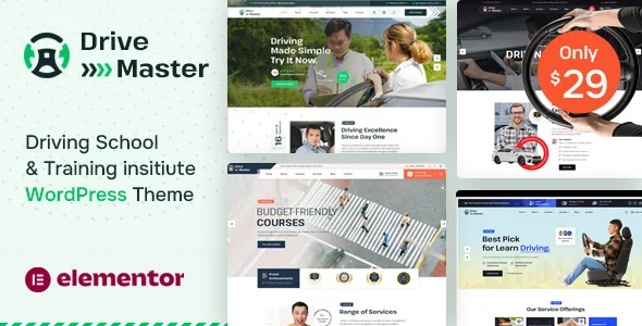 Drive Master - Driving School WordPress Theme featured image