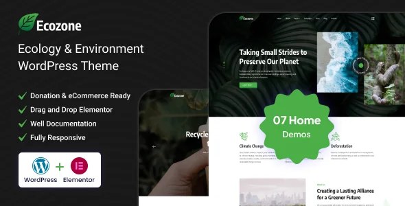 Ecozone - Ecology & Environment WordPress Theme featured image