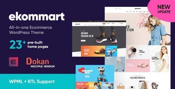 ekommart - All-in-one eCommerce WordPress Theme featured image