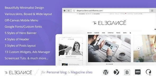 Elegance – A Flawlessly Minimalist Blogging Theme featured image