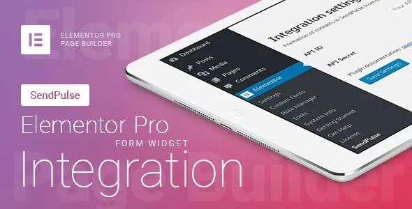 Elementor Pro Form Widget - SendPulse - Integration featured image