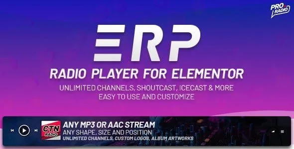 Erplayer - Radio Player for Elementor featured image