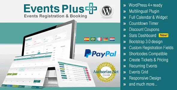 Events Plus – Wordpress Events Calendar Registration & Booking featured image