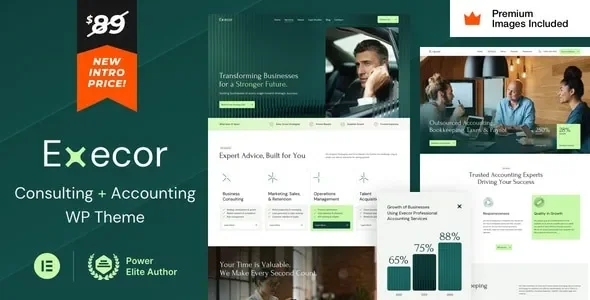 Execor – Accounting Management Consulting WordPress Theme featured image