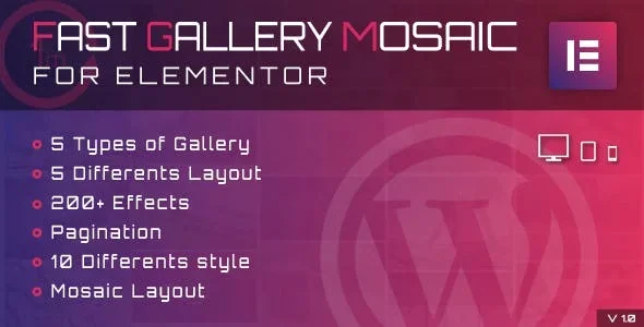 Fast Gallery Mosaic for Elementor featured image