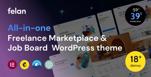 Felan - Freelance Marketplace and Job Board WordPress Theme featured image