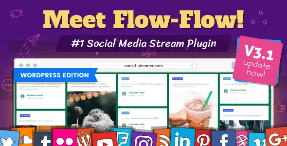 Flow-Flow – Wordpress Social Stream Plugin featured image