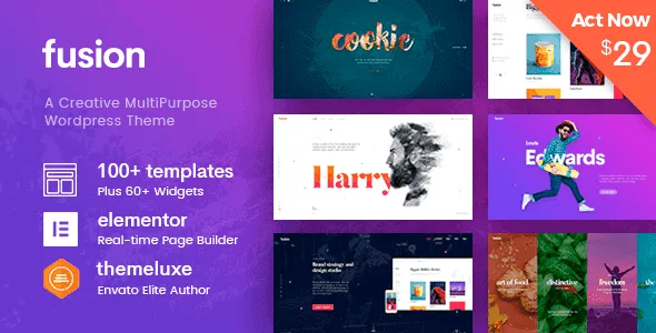 Fusion – Creative Multi-Purpose Wordpress Theme featured image