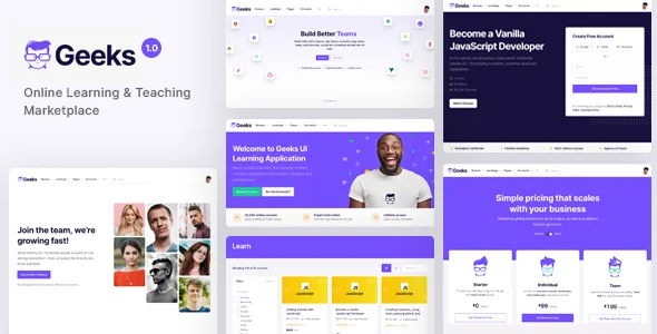 Geeks - Online Learning Marketplace WordPress Theme featured image