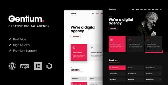 Gentium – A Creative Digital Agency WordPress Theme featured image