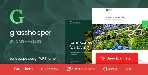 Grasshopper - Landscape Design and Gardening Services WP Theme featured image