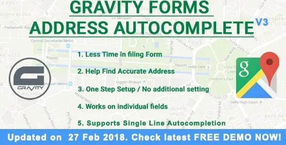 Gravity Forms Address Autocomplete featured image