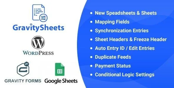 GravitySheets - Gravity Forms Google Spreadsheet Addon featured image