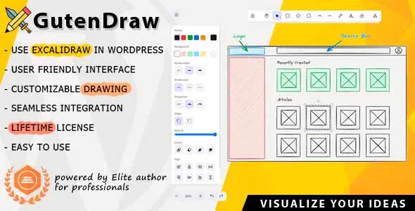 GutenDraw - Visualize Ideas with Excalidraw in WordPress featured image