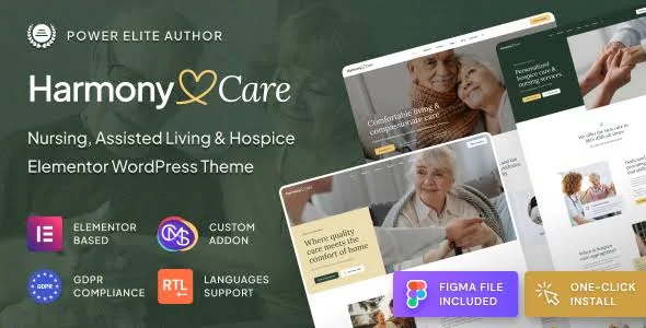 Harmony Care - Private Nursing Home & Senior Care WordPress Theme featured image