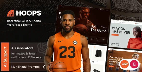 Hoops - Basketball Club & Sports WordPress Theme featured image