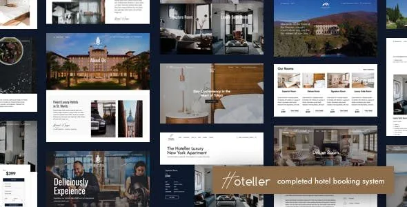 Hoteller Booking WordPress featured image