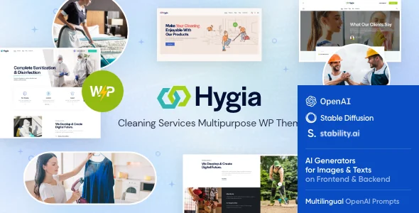 Hygia - Cleaning Services WordPress Theme featured image