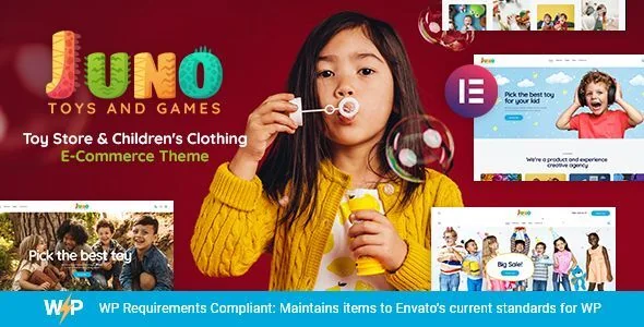 Juno | Kids Toys & Games Store WordPress Theme featured image