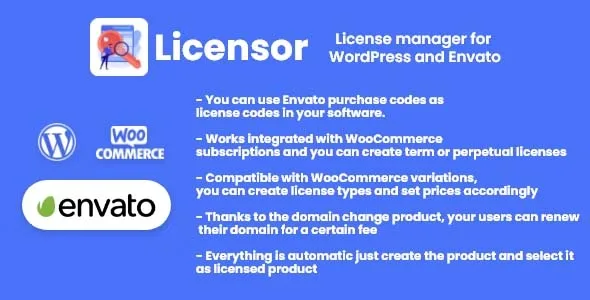 Licensor - License manager for WooCommerce and Envato featured image